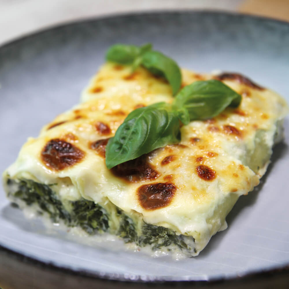 Cannelloni mit Spinat-Ricottafuellung